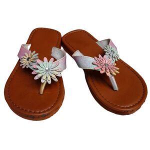 Sandals‎ Girls Pastel Daisy Thong Sz 10